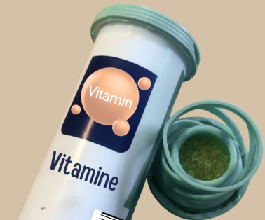 silicagel in effervesent tablet lid